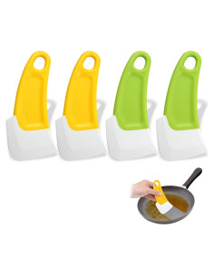 Juego de 4 Raspadores de Silicona Tienyuu - Multiusos para Cocina