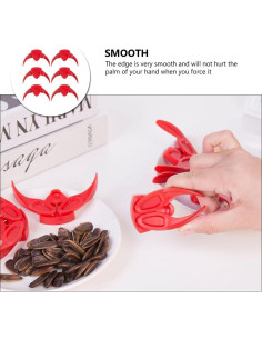 Pinzas de Cocina 6pcs para Nueces y Melón - Rojo 2