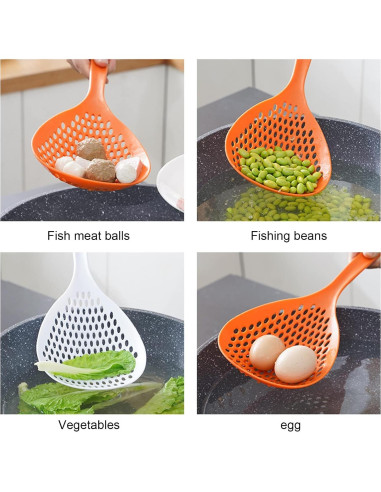 Colador de Alimentos Cucharón Setaria Viridis 2 Piezas Nylon