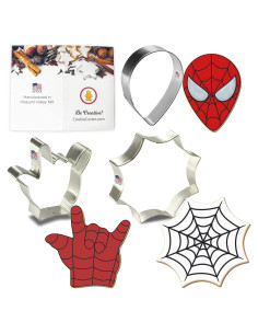 Cortadores de Galletas Foose Super Héroe Set 3 Piezas Acero