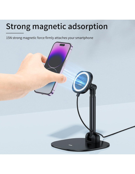 Soporte Magnético para Teléfono VRIG con Carga Inalámbrica Soporte Magnético para Teléfono VRIG con Carga Inalámbrica