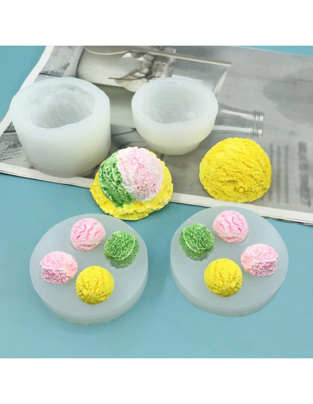 Moldes de Silicona 3D para Helado y Jabón AddLotLot - 3 Piezas Moldes de Silicona 3D para Helado y Jabón AddLotLot - 3 Piezas