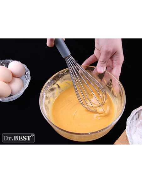 Batidor de Huevos Dr.Best Acero Inoxidable 26.7cm Gris Batidor de Huevos Dr.Best Acero Inoxidable 26.7cm Gris