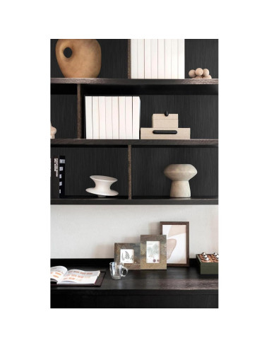 Papel Contacto Autoadhesivo Abyssaly Negro Metálico 40x198 cm