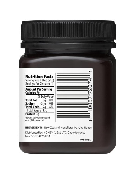 Miel de Manuka Manuka Doctor MGO 1125+ 247.5 g Pura de NZ Miel de Manuka Manuka Doctor MGO 1125+ 247.5 g Pura de NZ