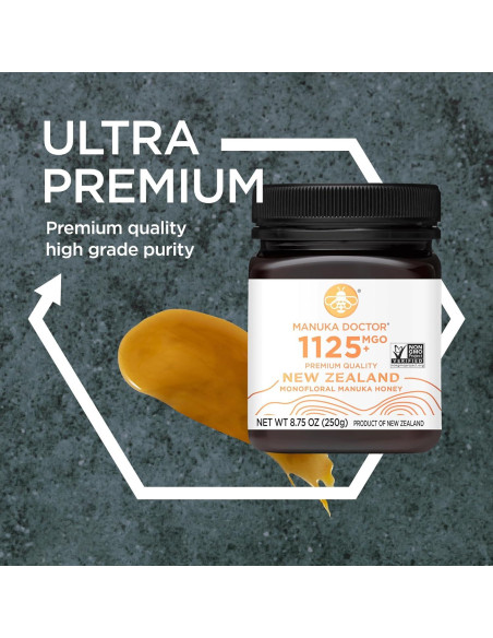 Miel de Manuka Manuka Doctor MGO 1125+ 247.5 g Pura de NZ Miel de Manuka Manuka Doctor MGO 1125+ 247.5 g Pura de NZ