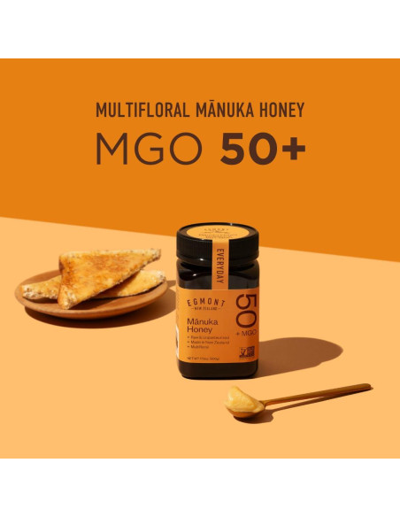 Miel Cruda de Manuka Egmont MGO 50+ 500g - Pura y Auténtica Miel Cruda de Manuka Egmont MGO 50+ 500g - Pura y Auténtica