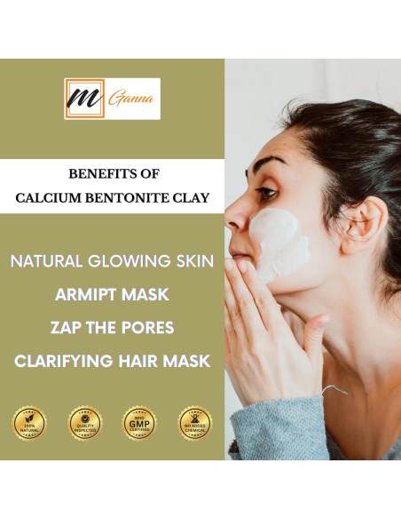 Arcilla Bentonita Natural en Polvo 227g para Mascarillas y Jabones Arcilla Bentonita Natural en Polvo 227g para Mascarillas y Jabones