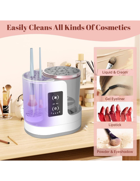 Limpiadora Eléctrica de Brochas de Maquillaje OctHope 3 en 1 Limpiadora Eléctrica de Brochas de Maquillaje OctHope 3 en 1