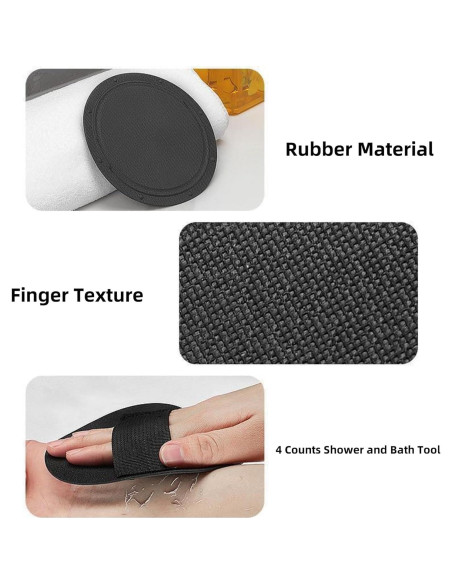 Juego de 4 herramientas de ducha STIEKIET - Exfoliación suave Juego de 4 herramientas de ducha STIEKIET - Exfoliación suave