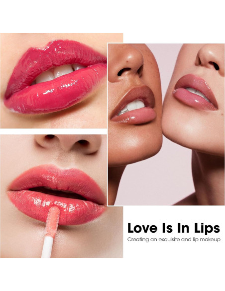 Set de 24 Brillos Labiales AZEN con Colores Variados e Hidratantes Set de 24 Brillos Labiales AZEN con Colores Variados e Hidratantes