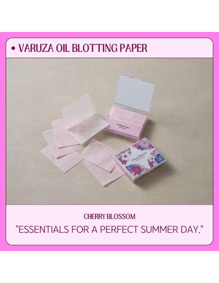 Papel Absorbente de Aceite Natural NSL 100 Contenidos Flor de Cerezo Papel Absorbente de Aceite Natural NSL 100 Contenidos Flor de Cerezo