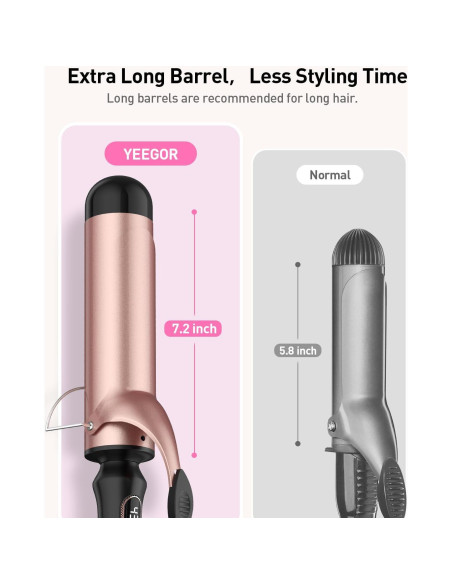 Plancha de Rizar YEEGOR 5.08 cm Doble Voltaje 12 Temperaturas Plancha de Rizar YEEGOR 5.08 cm Doble Voltaje 12 Temperaturas