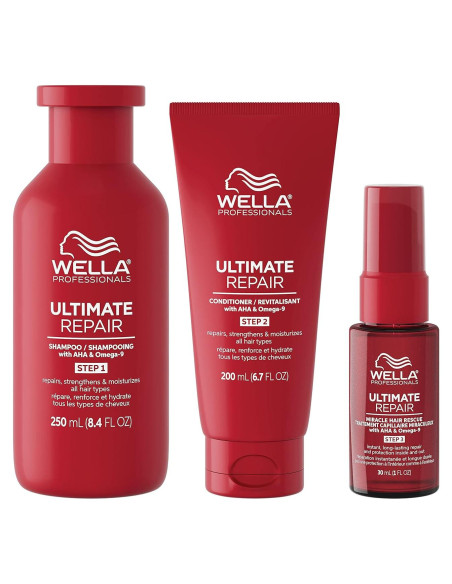 Champú y Acondicionador Wella Professionals 476 ml - Reparación y Hidratación Champú y Acondicionador Wella Professionals 476 ml - Reparación y Hidratación