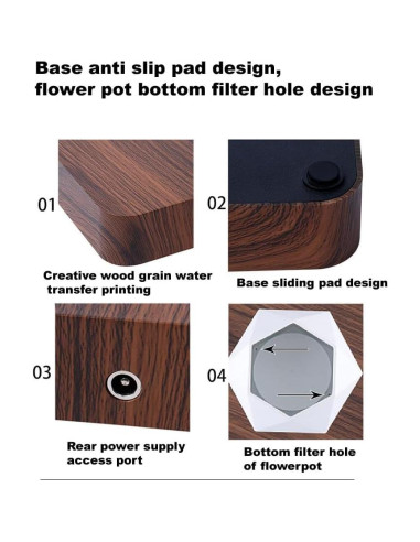 Maceta Flotante Magnética LMingKun - Decoración Moderna para Plantas