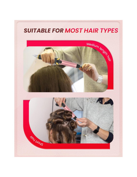 Mini Plancha de Rizar Ukliss Doble Voltaje 5 Temperaturas 30s