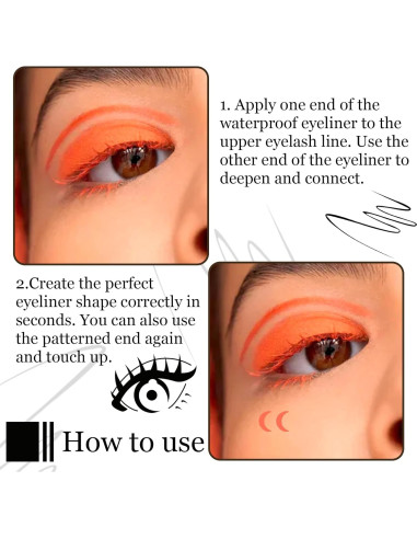 Sello de Delineador de Ojos Doble Cara XMXueMei - Waterproof