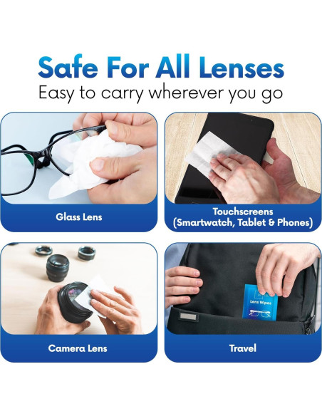 Toallitas de limpieza para lentes Opteel 500 unidades Toallitas de limpieza para lentes Opteel 500 unidades