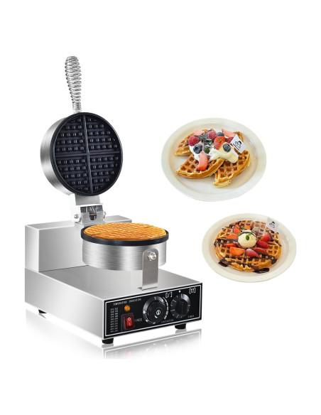 Máquina de Waffles Comercial AEYDJXMER 1300W No Pegajosa Máquina de Waffles Comercial AEYDJXMER 1300W No Pegajosa