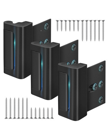 Candados de Seguridad TansyPanda - Paquete de 3, Aluminio, Negro