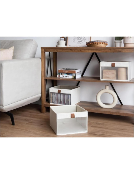 Cajas de Almacenamiento StorageWorks 3 Piezas con Ventana Beige Cajas de Almacenamiento StorageWorks 3 Piezas con Ventana Beige