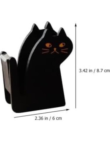 Dispensador de Cinta de Gato STOBOK - Cortador Vintage de Madera