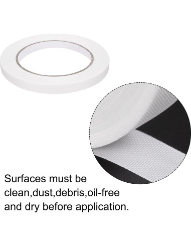 Cinta de Reparación de Encuadernación MECCANIXITY 12mm x 41m Blanca