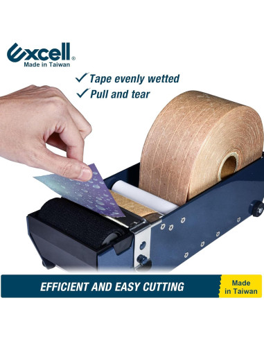 Dispensador de Cinta de Papel Kraft Excell ET-377 77mm Metal