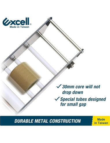 Dispensador de Cinta de Papel Kraft Excell ET-377 77mm Metal