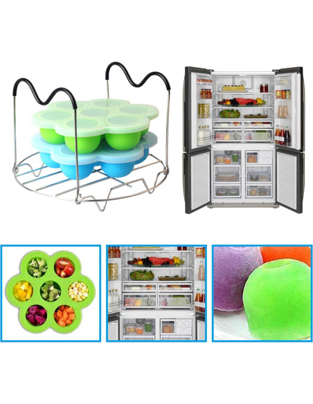 Juego de Moldes de Silicona para Huevos SONGZIMING 4 porciones Juego de Moldes de Silicona para Huevos SONGZIMING 4 porciones