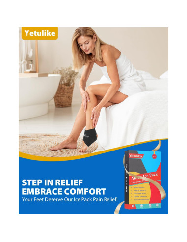 Funda de Hielo para Tobillo Yetulike - Alivio Dolor Esguince