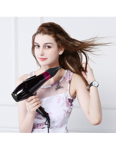 Secador de Pelo Profesional SOMOYA 3500W Iónico con Luz Azul
