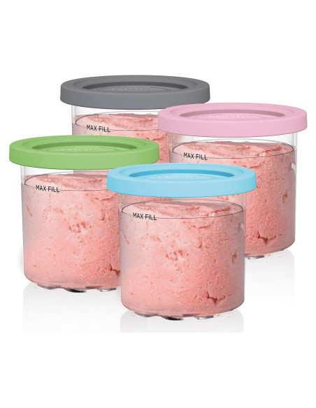 Pints Ninja CREAMi 4 unidades, aptos para lavavajillas Pints Ninja CREAMi 4 unidades, aptos para lavavajillas