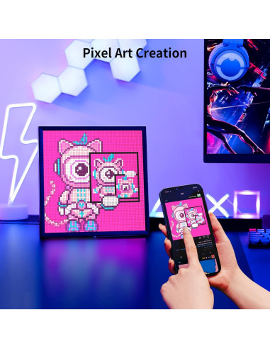 Divoom Pixoo-64 Marco Digital WiFi 10.3" + Karaoke Songbird-HQ2