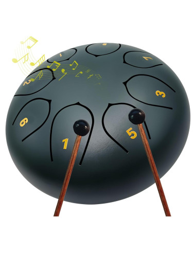 Tambor de Lluvia KojinTora 15 cm 8 Notas Acero para Meditación
