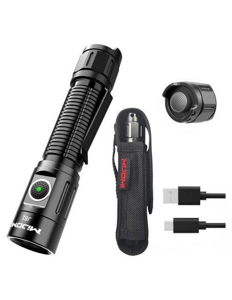 Linterna Táctica Recargable MIJOMI J81 1300 Lúmenes IP68 Linterna Táctica Recargable MIJOMI J81 1300 Lúmenes IP68