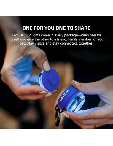 OLIGHT Gober 2 Faro LED de Seguridad Recargable USB-C 6 Colores