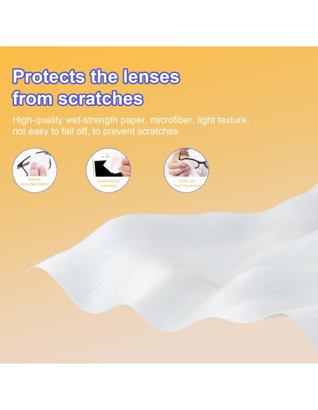 Toallitas de limpieza para lentes xflyxin 200 piezas Toallitas de limpieza para lentes xflyxin 200 piezas