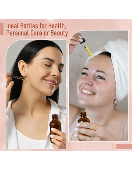 AOZITA 4 Botellas Goteo 100ml Ámbar con Embudo y Etiquetas AOZITA 4 Botellas Goteo 100ml Ámbar con Embudo y Etiquetas