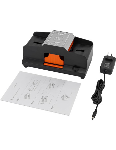 Barajador Automático de Cartas Lemoeyes Negro 2 Barajas Barajador Automático de Cartas Lemoeyes Negro 2 Barajas