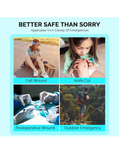 Kit de Cierre de Heridas de Emergencia Greetmed 5 Pcs