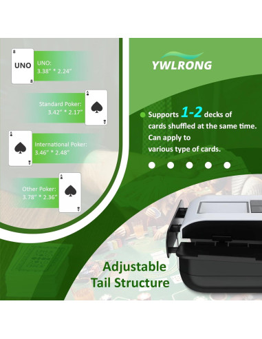 Mezclador Automático de Cartas YWLRONG X1 Recargable 2000mAh