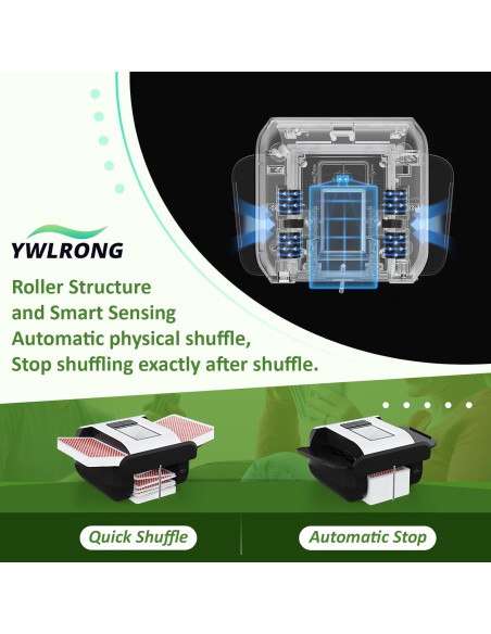 Mezclador Automático de Cartas YWLRONG X1 Recargable 2000mAh Mezclador Automático de Cartas YWLRONG X1 Recargable 2000mAh