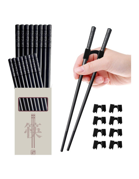 Set de 8 Palillos Reutilizables Antideslizantes 24 cm - Genérico Set de 8 Palillos Reutilizables Antideslizantes 24 cm - Genérico