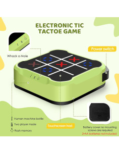 Juego Electrónico Portátil 4 en 1 TGHIJKK para Niños 6-12 Años 2