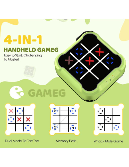 Juego Electrónico Portátil 4 en 1 TGHIJKK para Niños 6-12 Años Juego Electrónico Portátil 4 en 1 TGHIJKK para Niños 6-12 Años