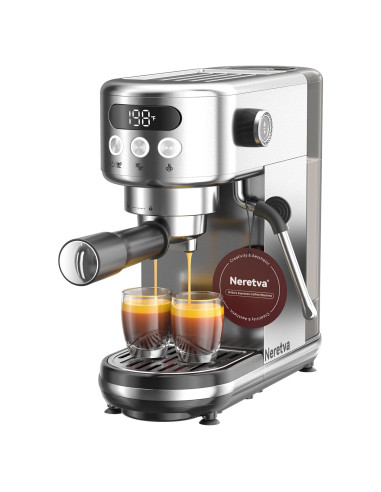Máquina de Espresso Neretva 20 Bar Acero Inoxidable 1.3L
