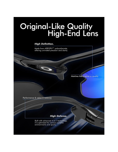 Lentes de Reemplazo Saucer para Gafas Oakley Holbrook XL