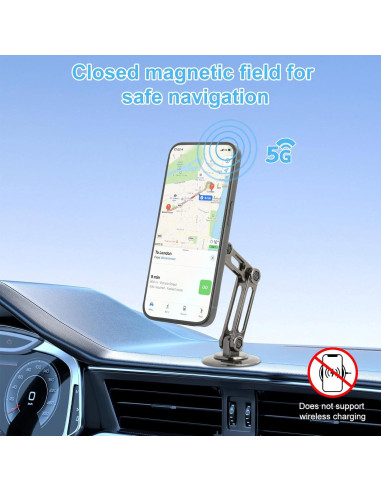 Soporte para Teléfono de Coche UTEBIT Magsafe Ajustable 360