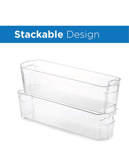 Juego de 6 Contenedores Organizadores Seseno para Refrigerador Juego de 6 Contenedores Organizadores Seseno para Refrigerador